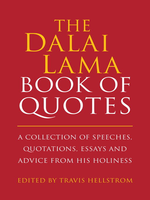 Upplýsingar um The Dalai Lama Quotes Book eftir Travis Hellstrom - Biðlisti